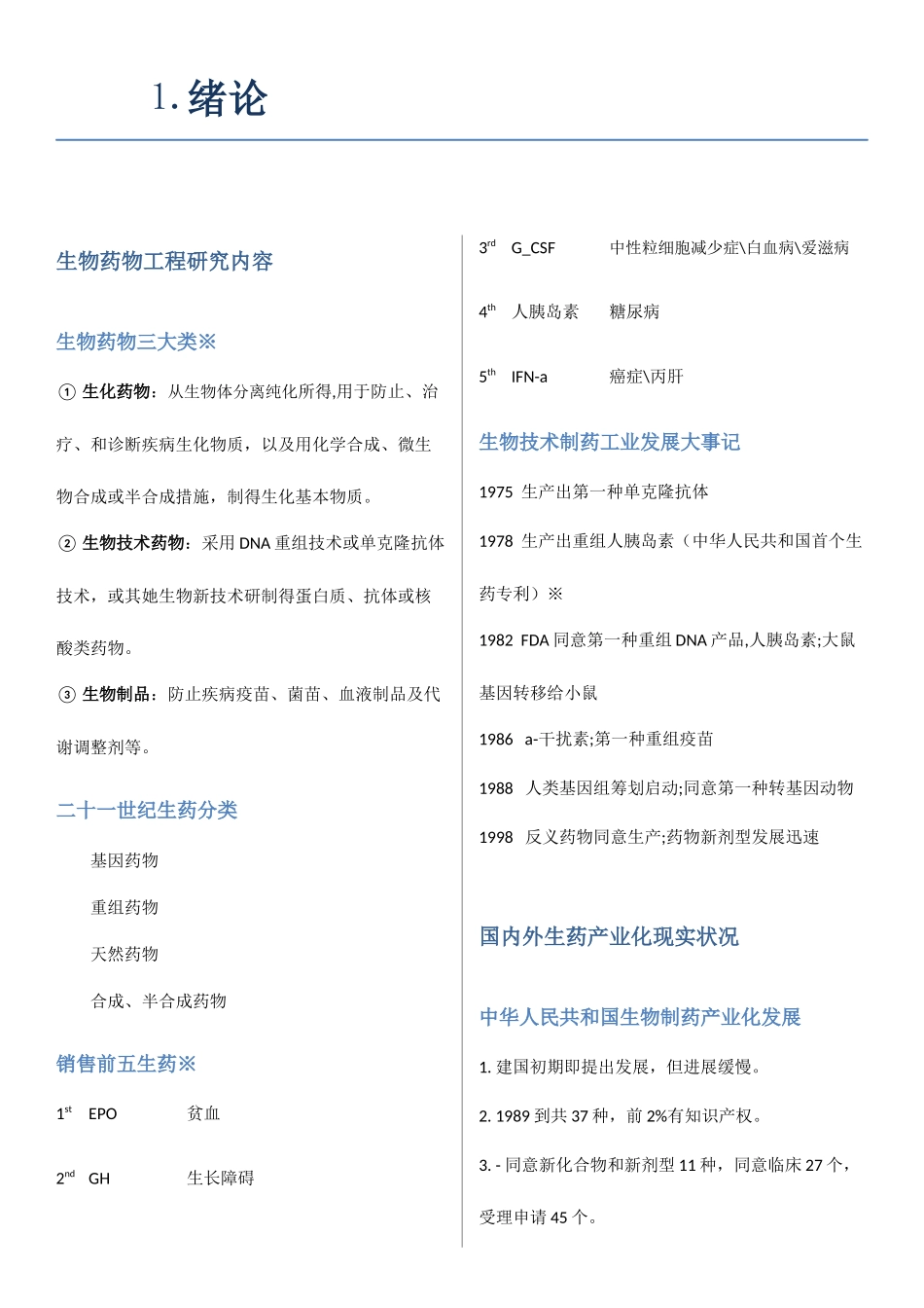 2025年华东理工大学常见病与生物药物选修归纳_第1页