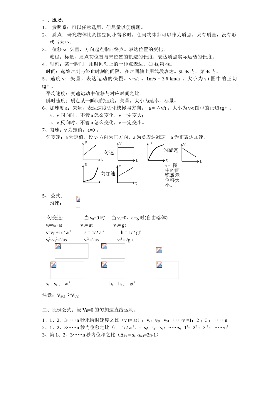 2025年高考理综物理总复习重要知识点归纳总结_第2页