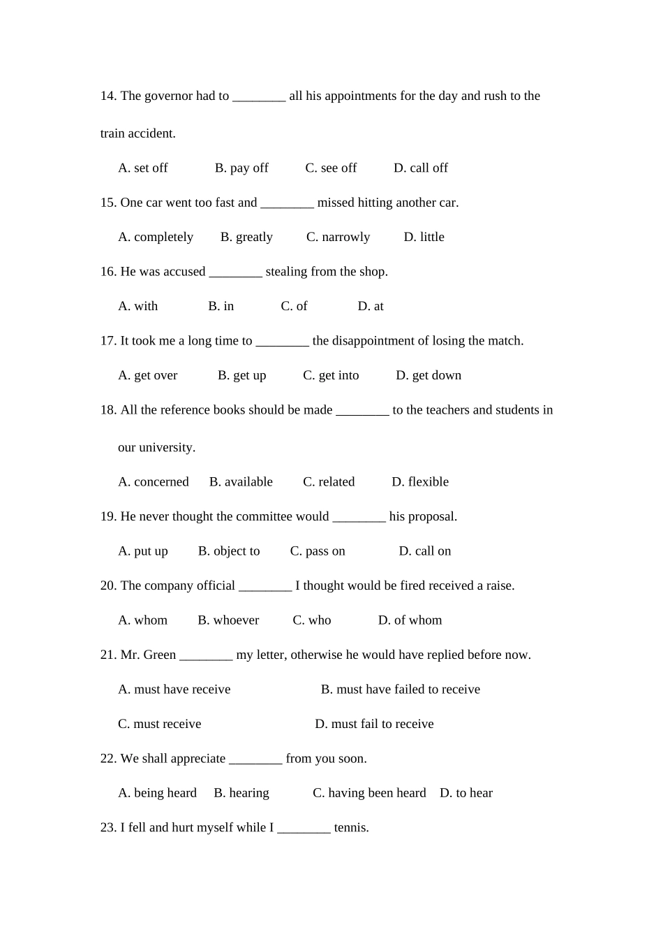 2025年四川学位英语试题_第3页