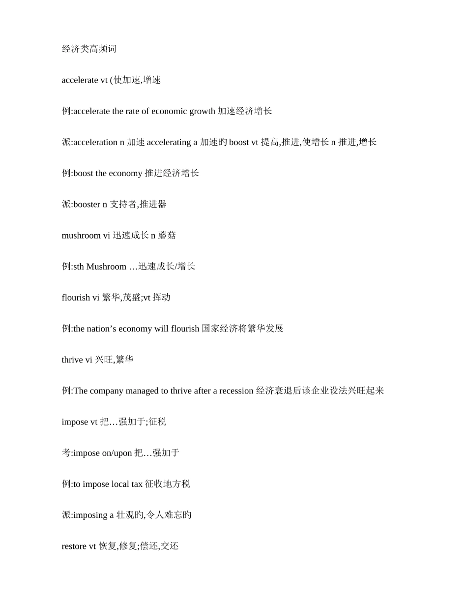 2025年四六级阅读理解高频词汇_第1页
