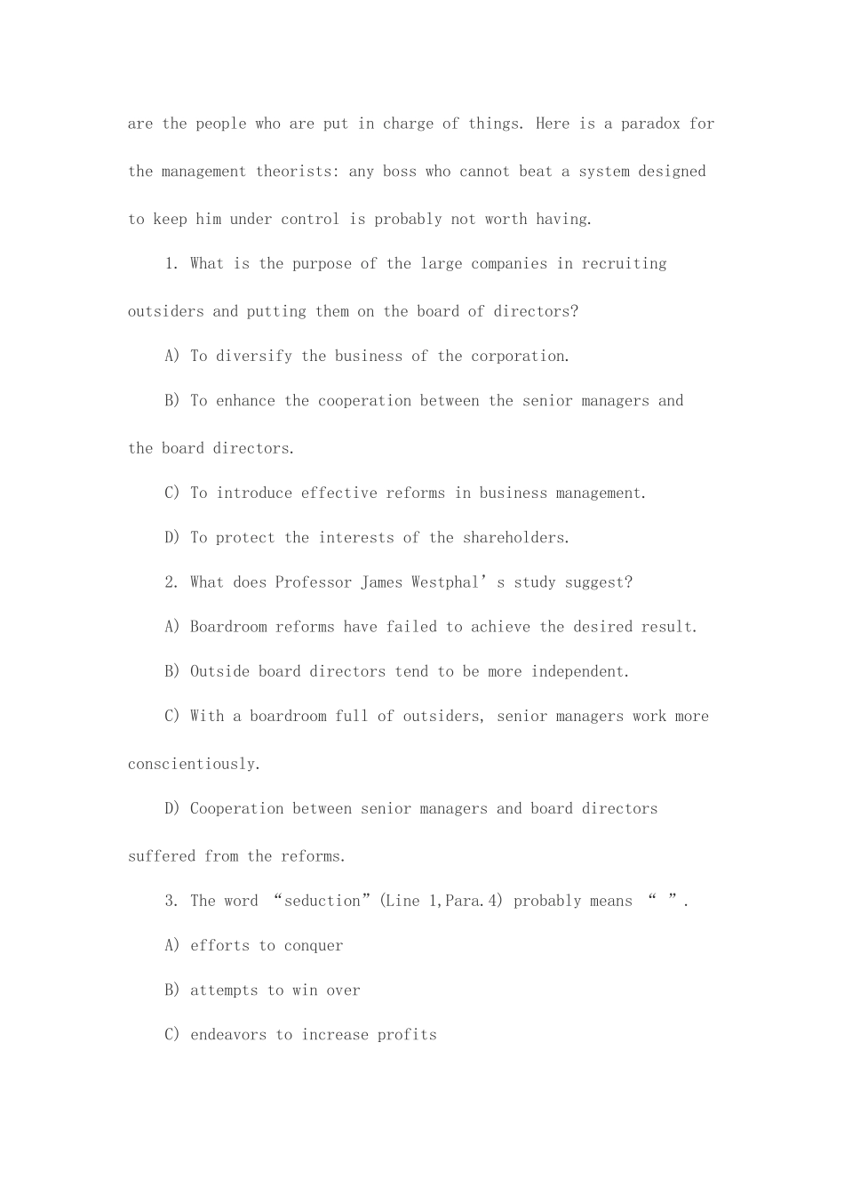 2025年天津银行招聘考试网中国建设银行招聘考试模拟试题英语部分_第3页