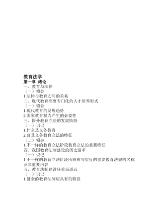 2025年自考教育法学考核要求