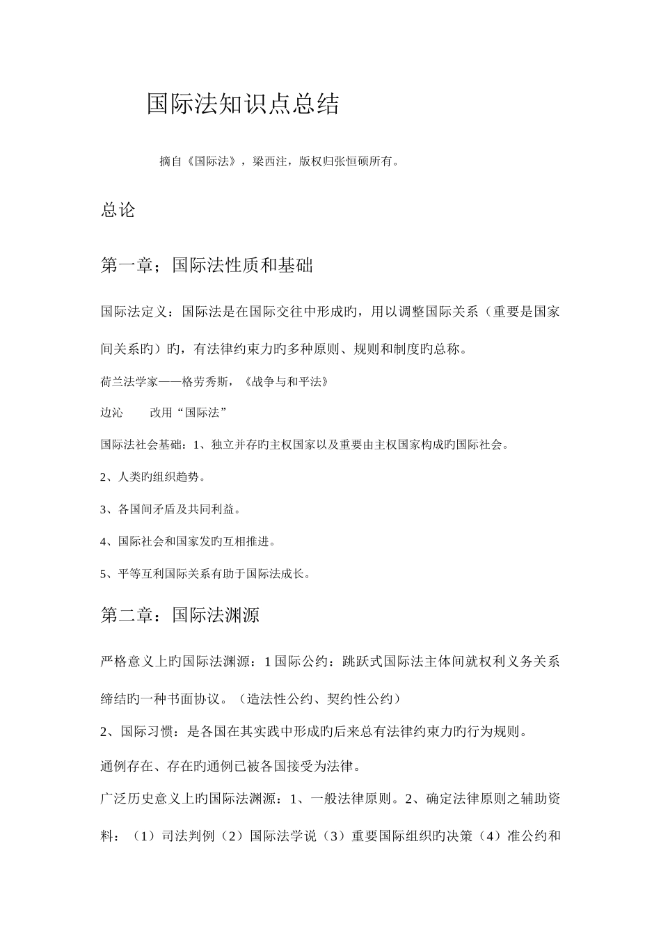2025年国际法知识点总结_第1页