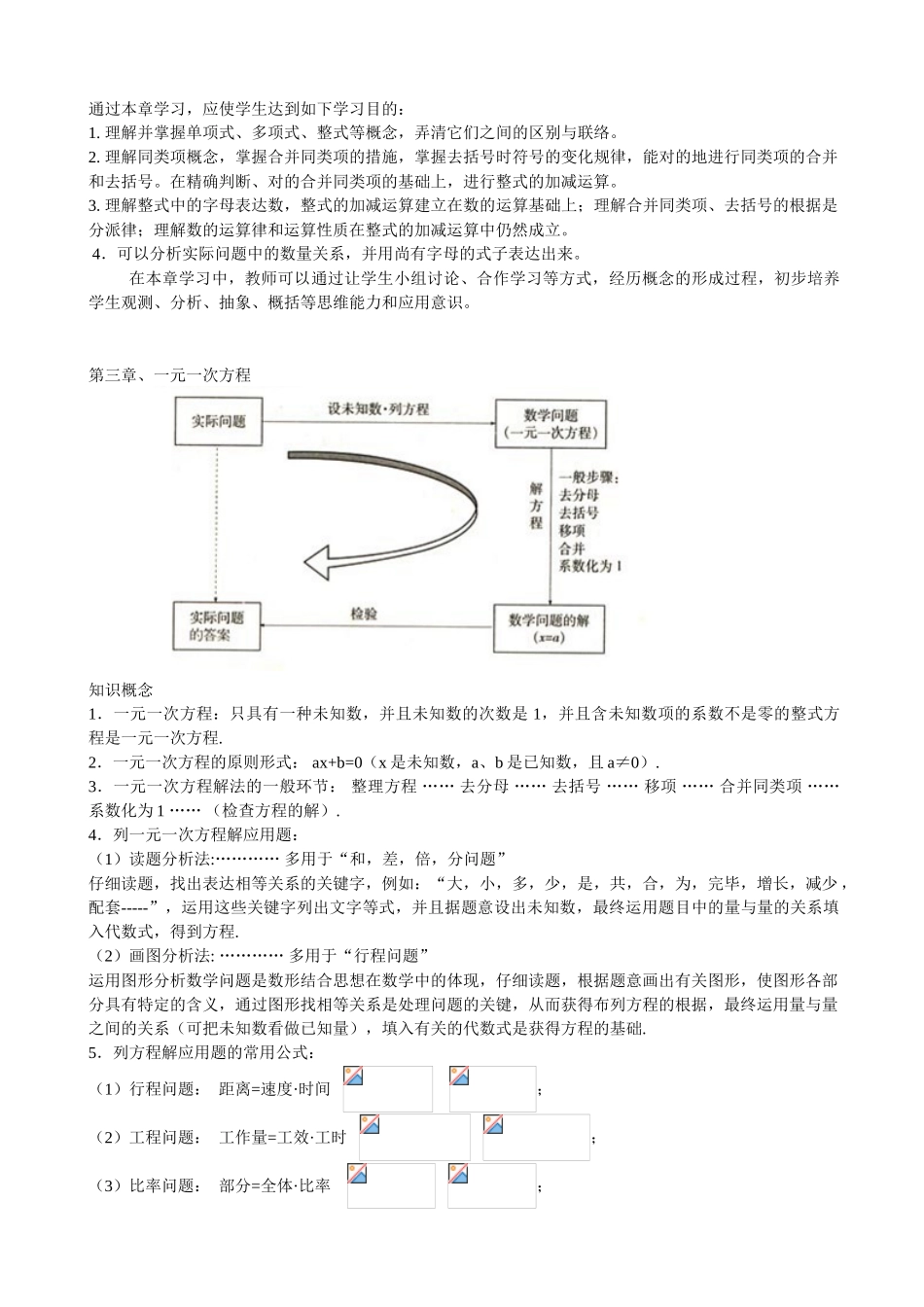 2025年人教版初中数学各章节知识点总结_第3页