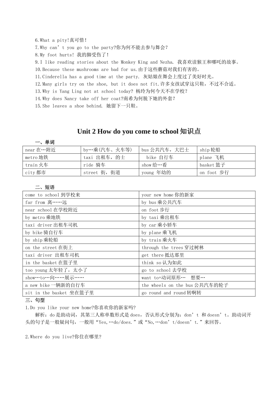 2025年新译林小学英语5B全册知识点梳理_第2页