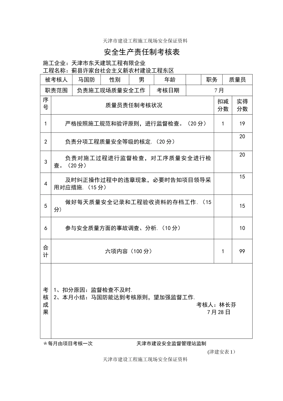 2025年质量员安全生产责任制考核_第2页