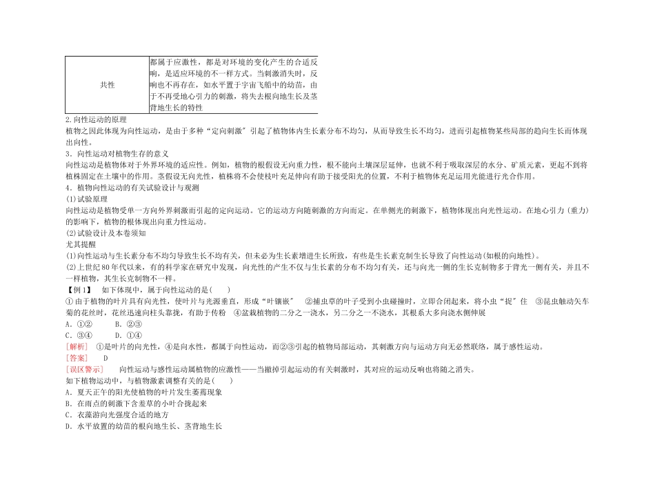 2025年备考高考生物高效学习方案考点专项31植物的激素调节新人教版_第2页