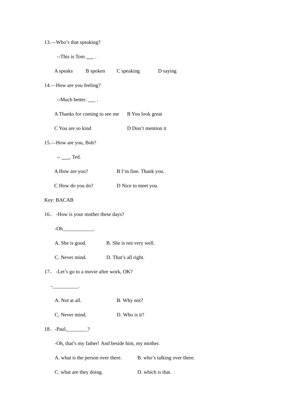 2025年大学英语B统考题库电大网院专升本高起本_第3页