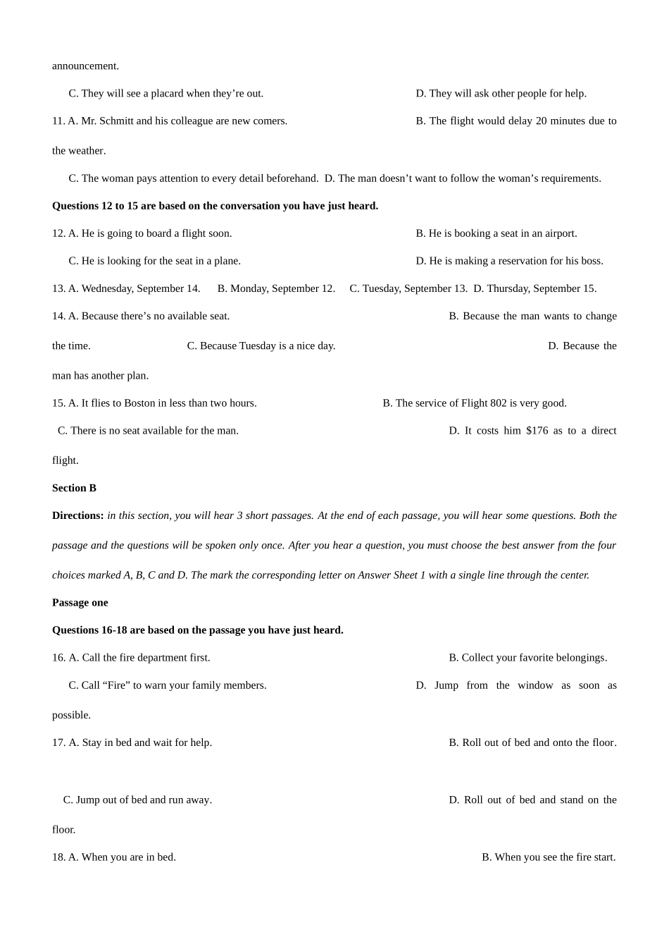 2025年四六级模拟题_第2页