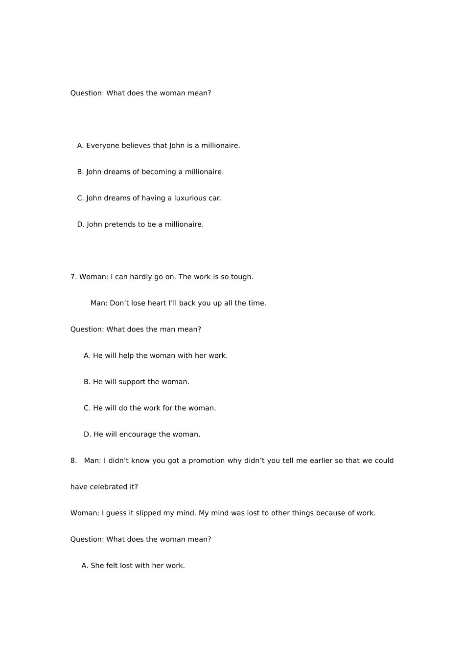 2025年同等学力英语统考试题及答案_第3页