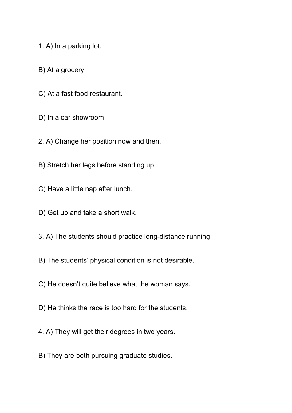 2025年大学英语六级考试真题及答案第一套_第2页