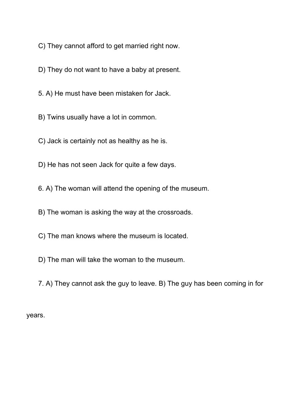 2025年大学英语六级考试真题及答案第一套_第3页