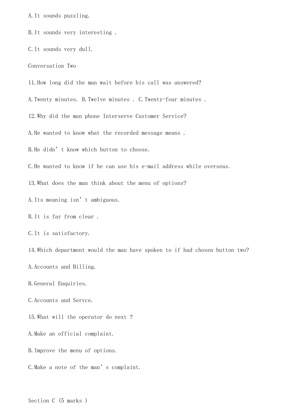 2025年大学生英语竞赛初赛试卷及答案C类_第3页