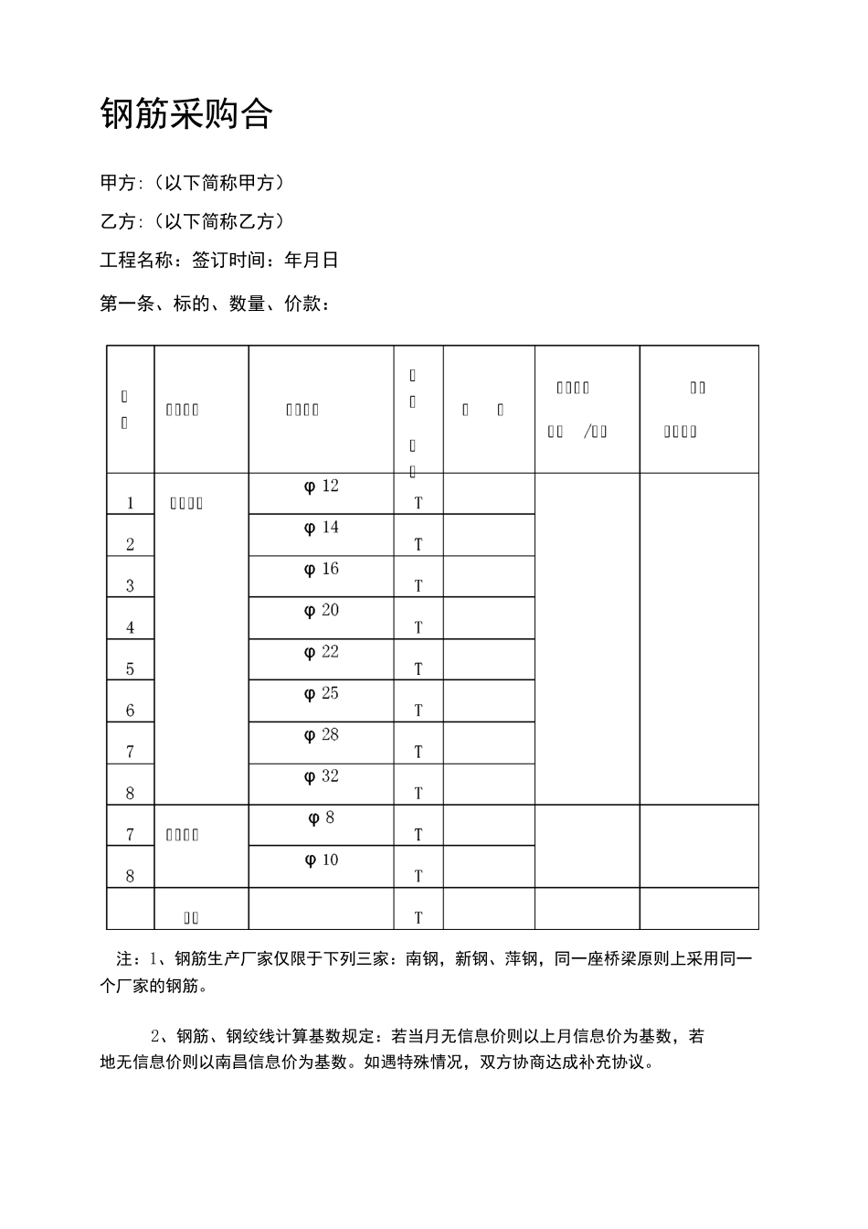 钢筋采购合同_第1页