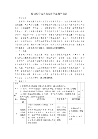 篮球传切配合战术及运用