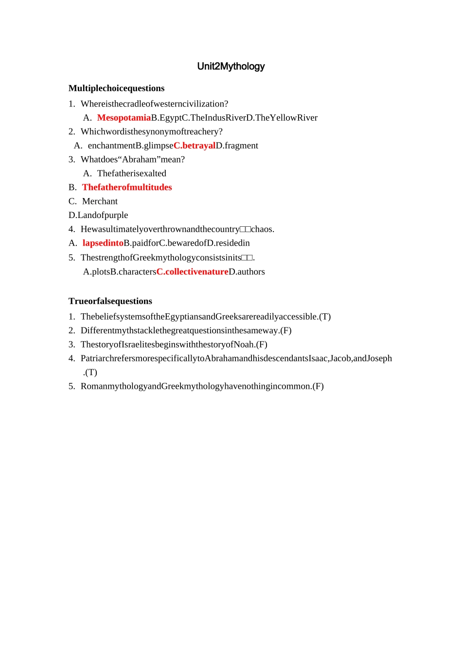 大学《西方文化》知识点汇总_第2页