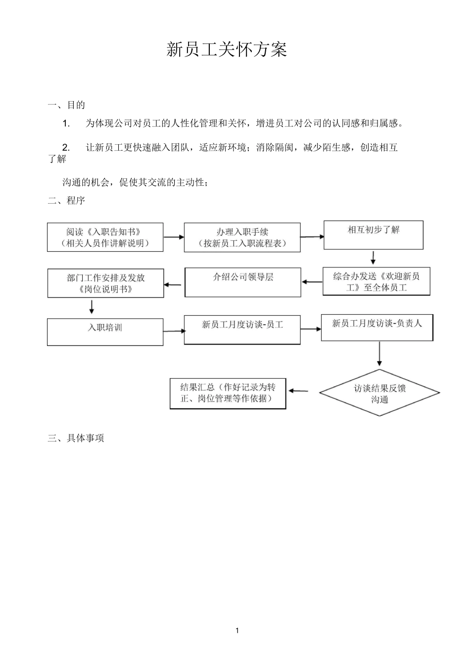新员工入职关怀方案_第1页