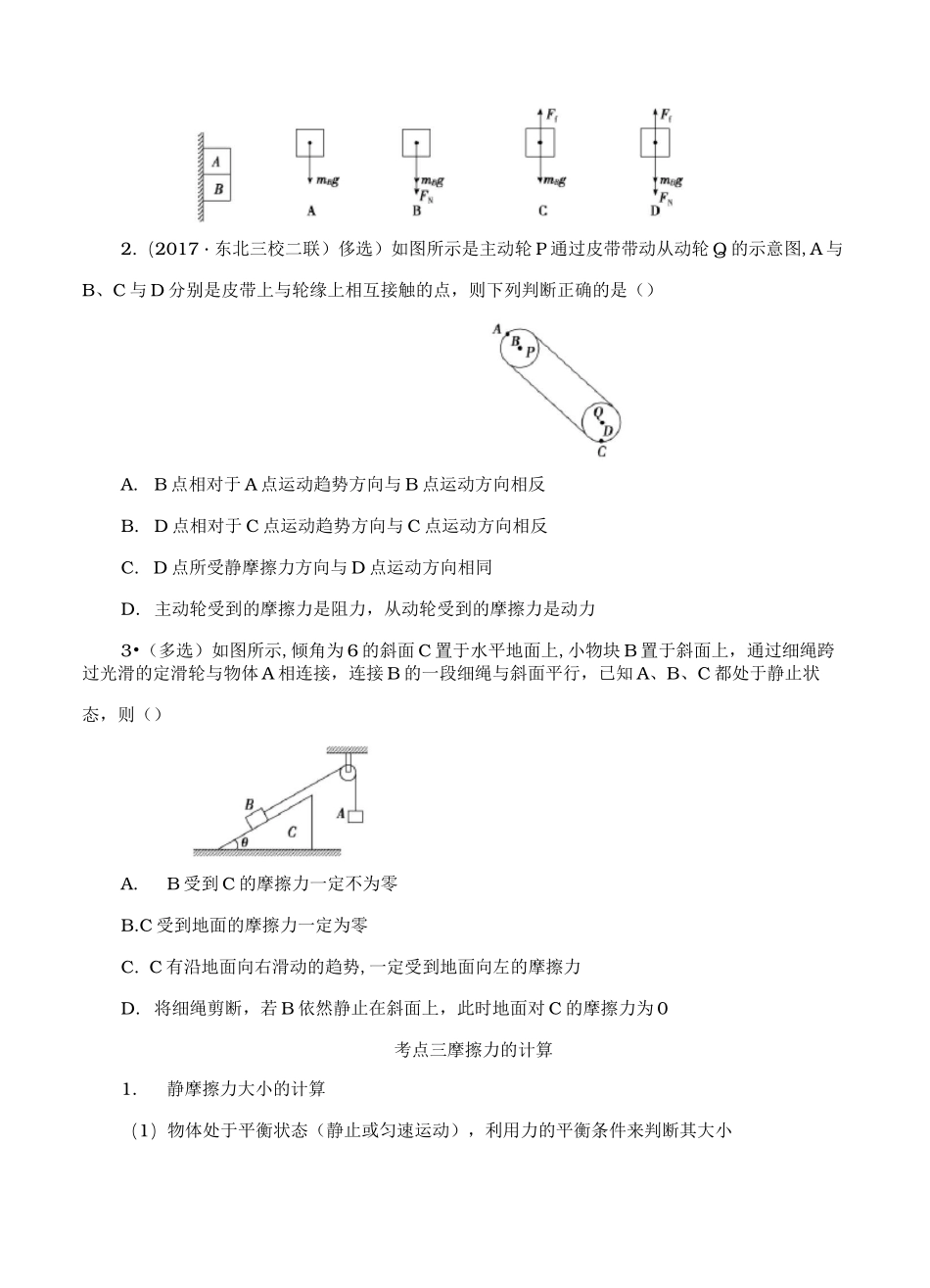 高三一轮复习专题：相互作用力_第3页