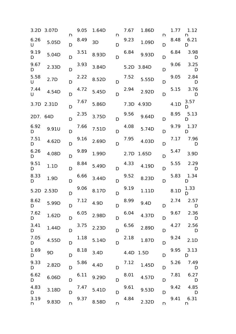 四年级小数加减法口算练习选编题_第3页
