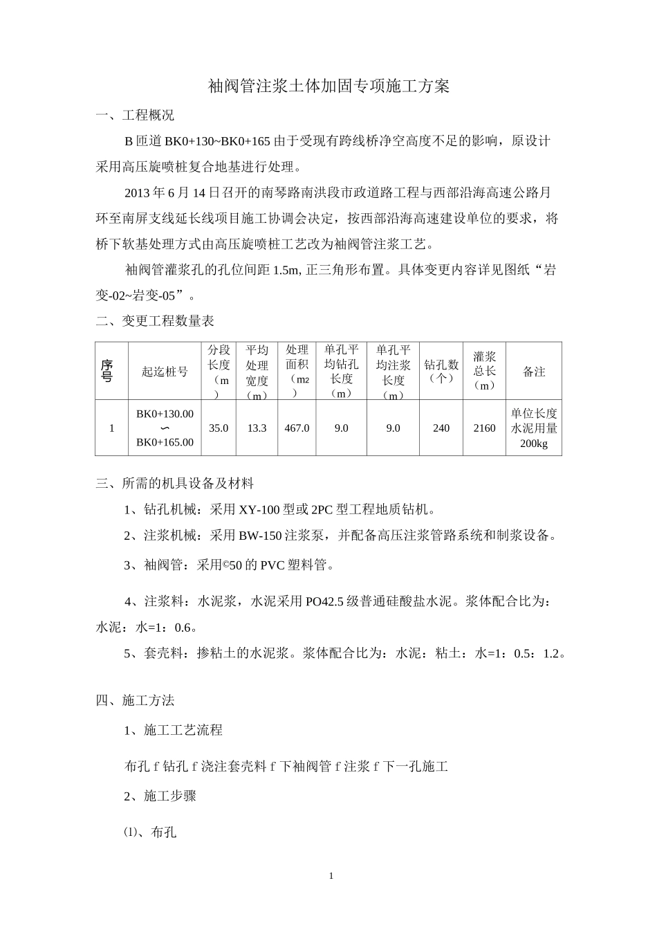 袖阀管注浆土体加固专项施工方案_第1页