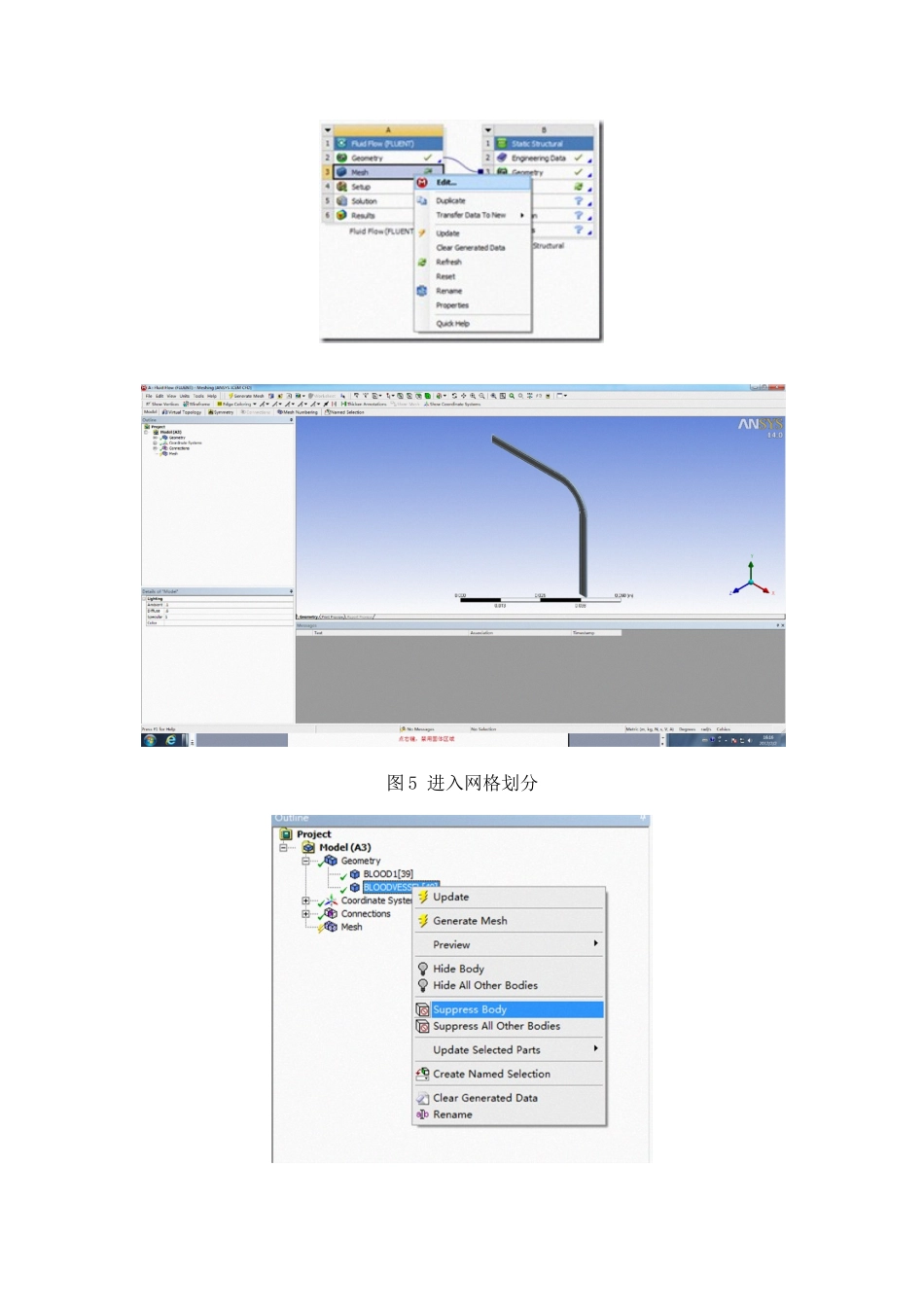 ansys14workbench血管流固耦合分析实例_第3页