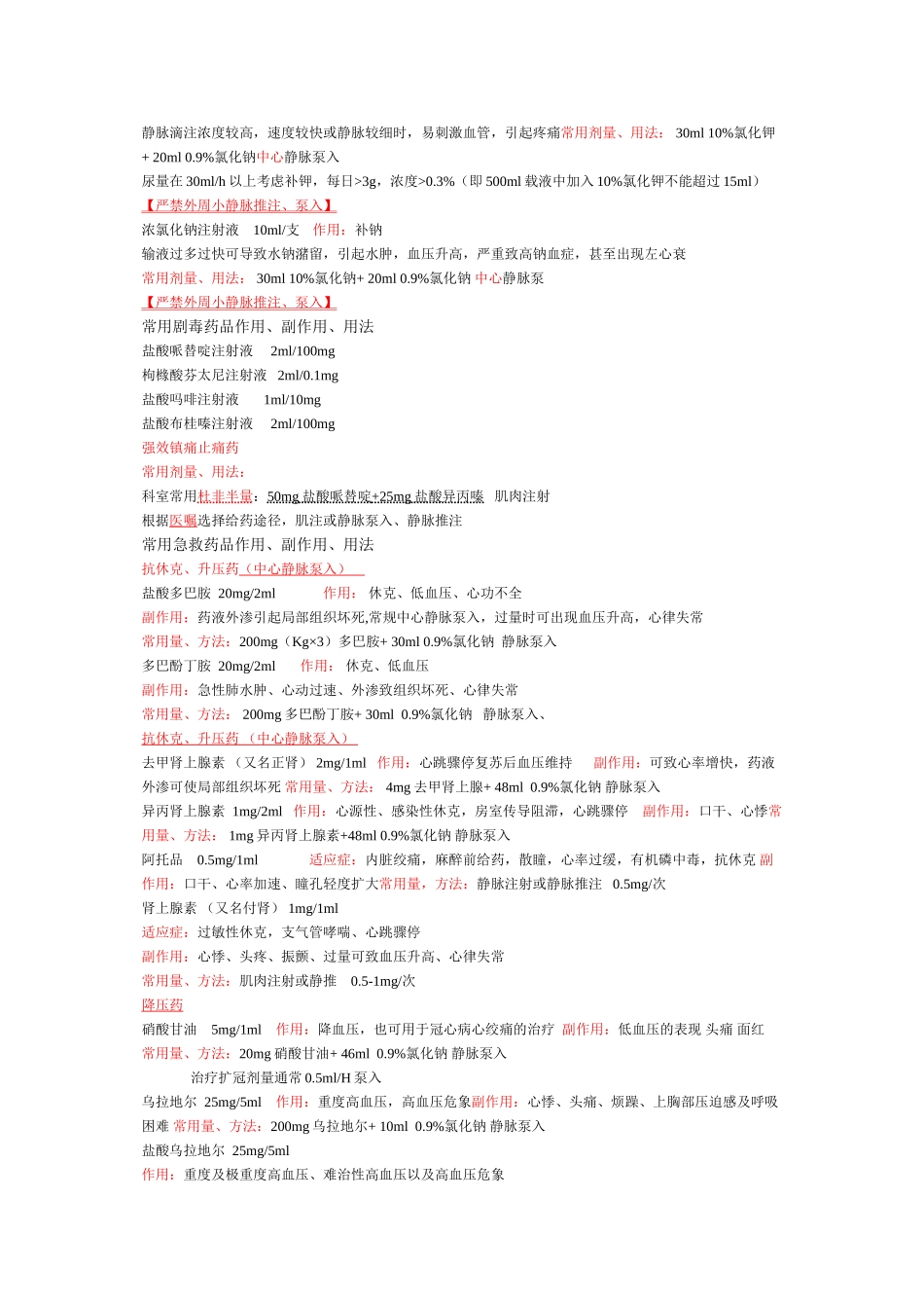 ICU常用药_第2页