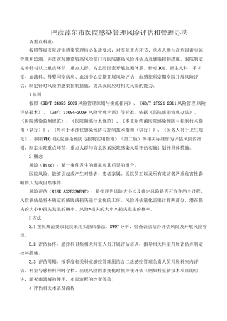 ICU医院感染风险评估