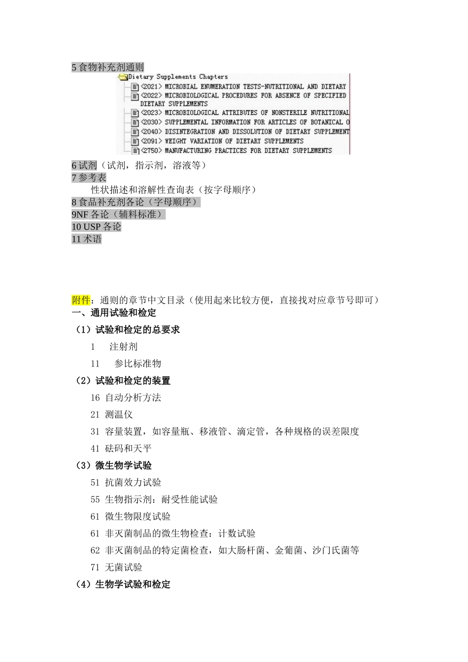 usp美国药典结构梳理_第3页