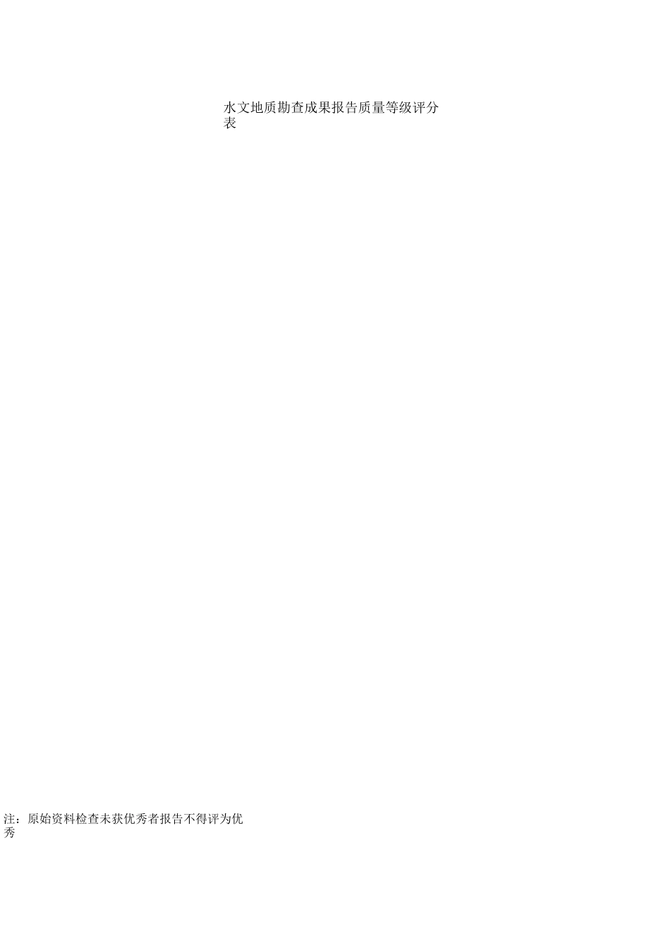 常用勘查报告质量等级评分表_第3页