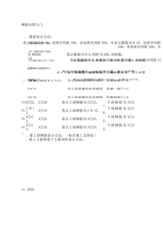 钢筋 配筋图识图