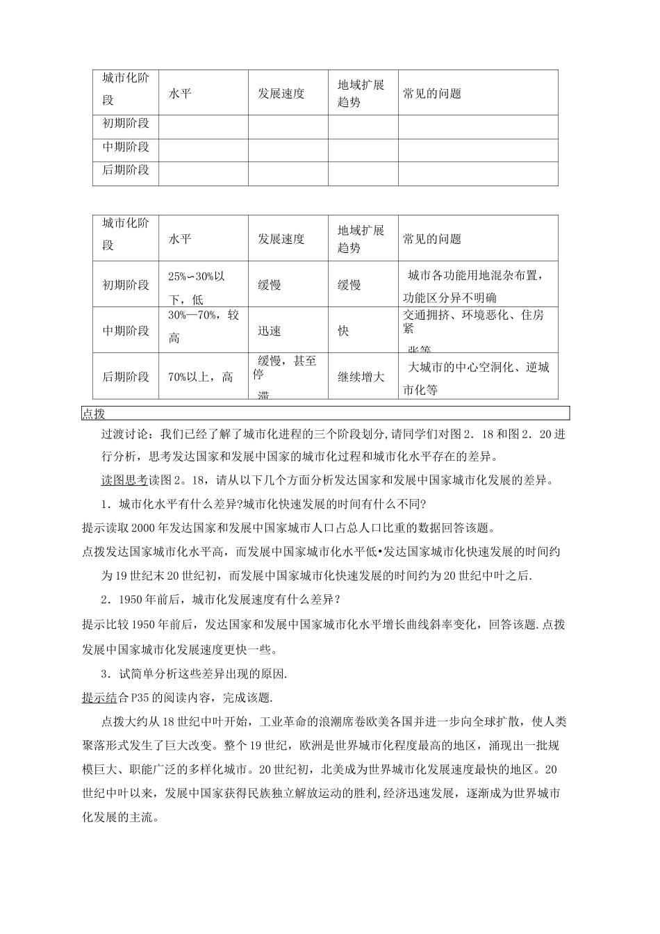 《城市化》教学设计_第3页