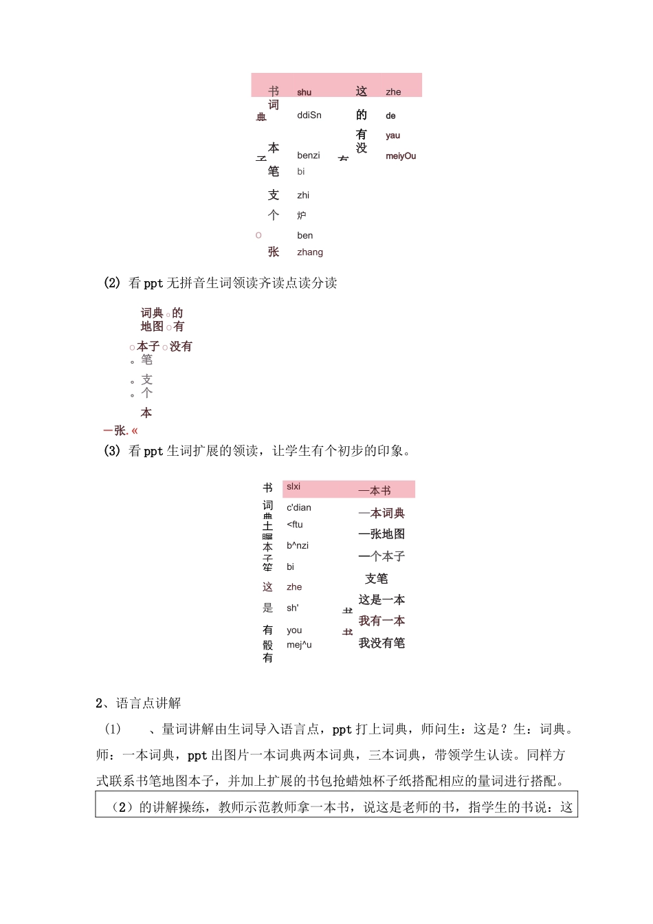 成功之路起步第二课综合教案_第3页