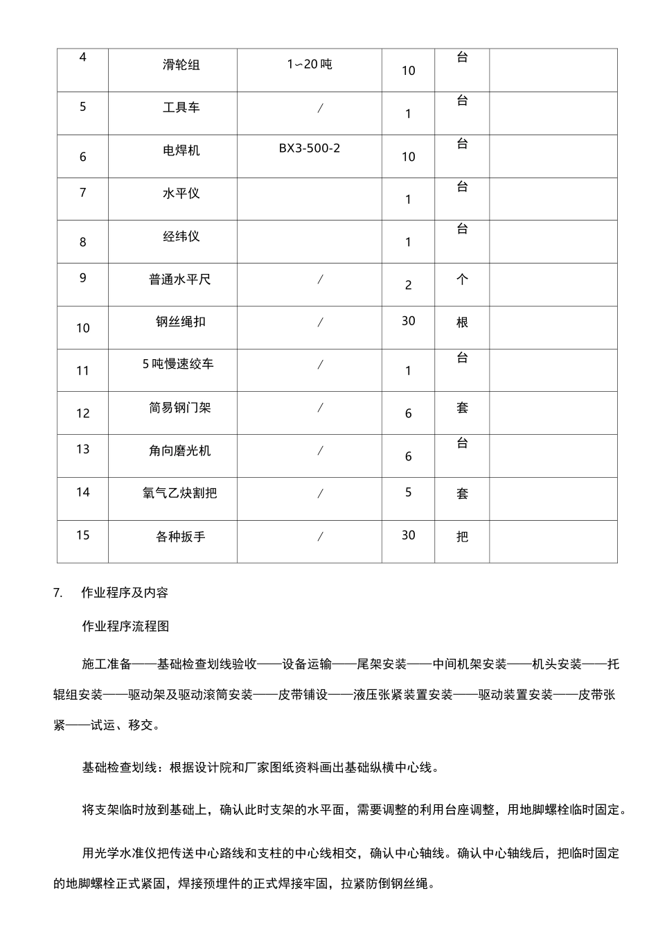皮带输送机施工方案_第3页