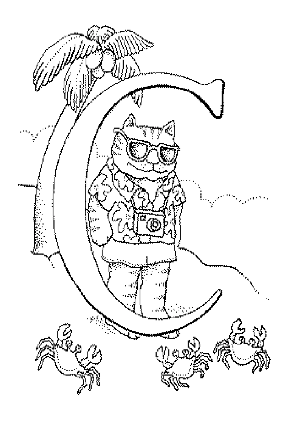 26个英文字母填色画(大写)_第3页