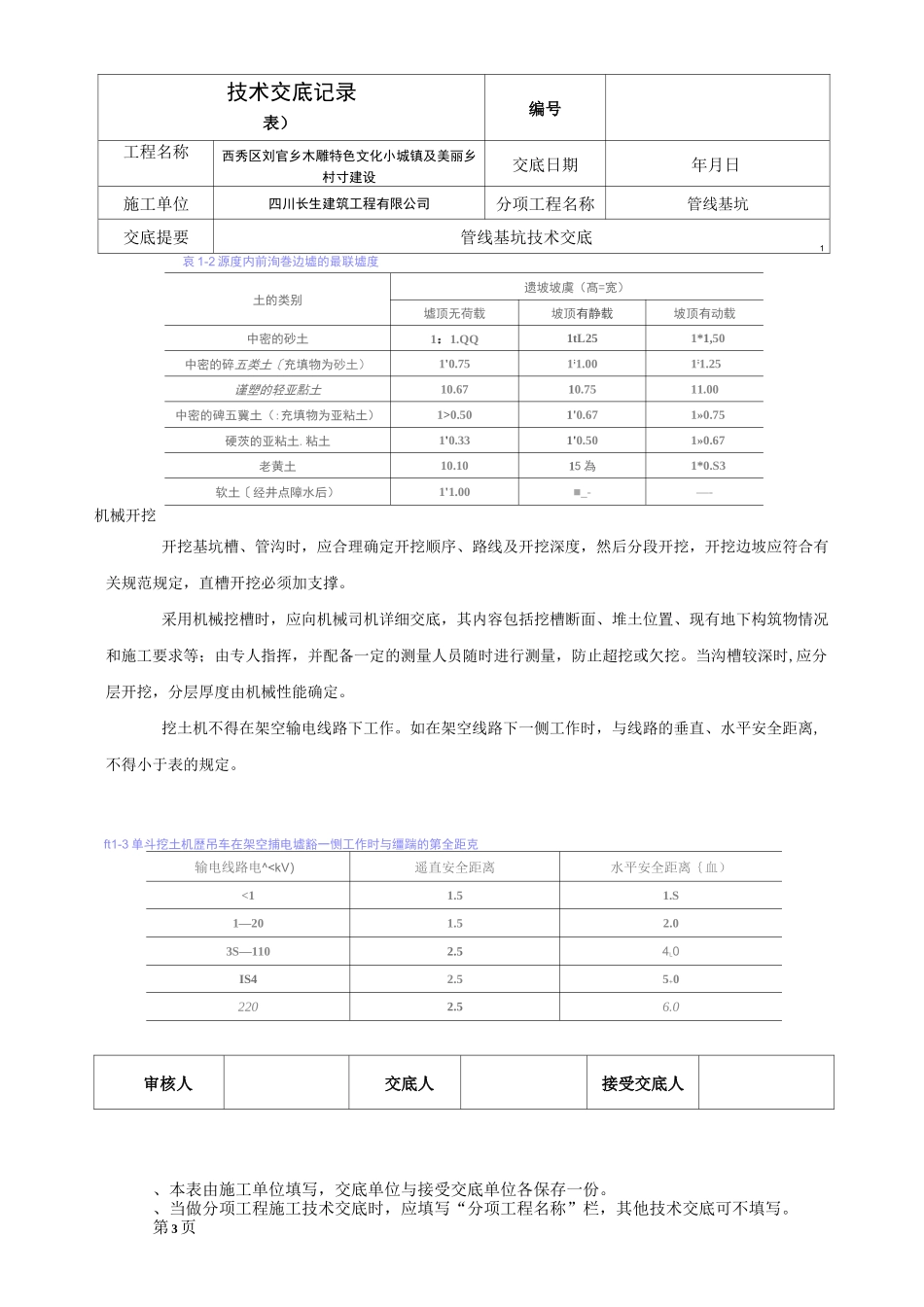 管线基坑技术交底_第3页
