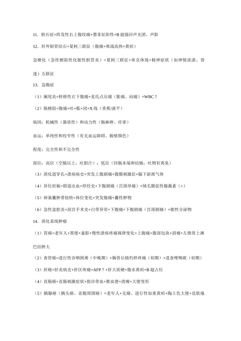 2025年临床执业医师实践技能考试万能公式汇总_第3页