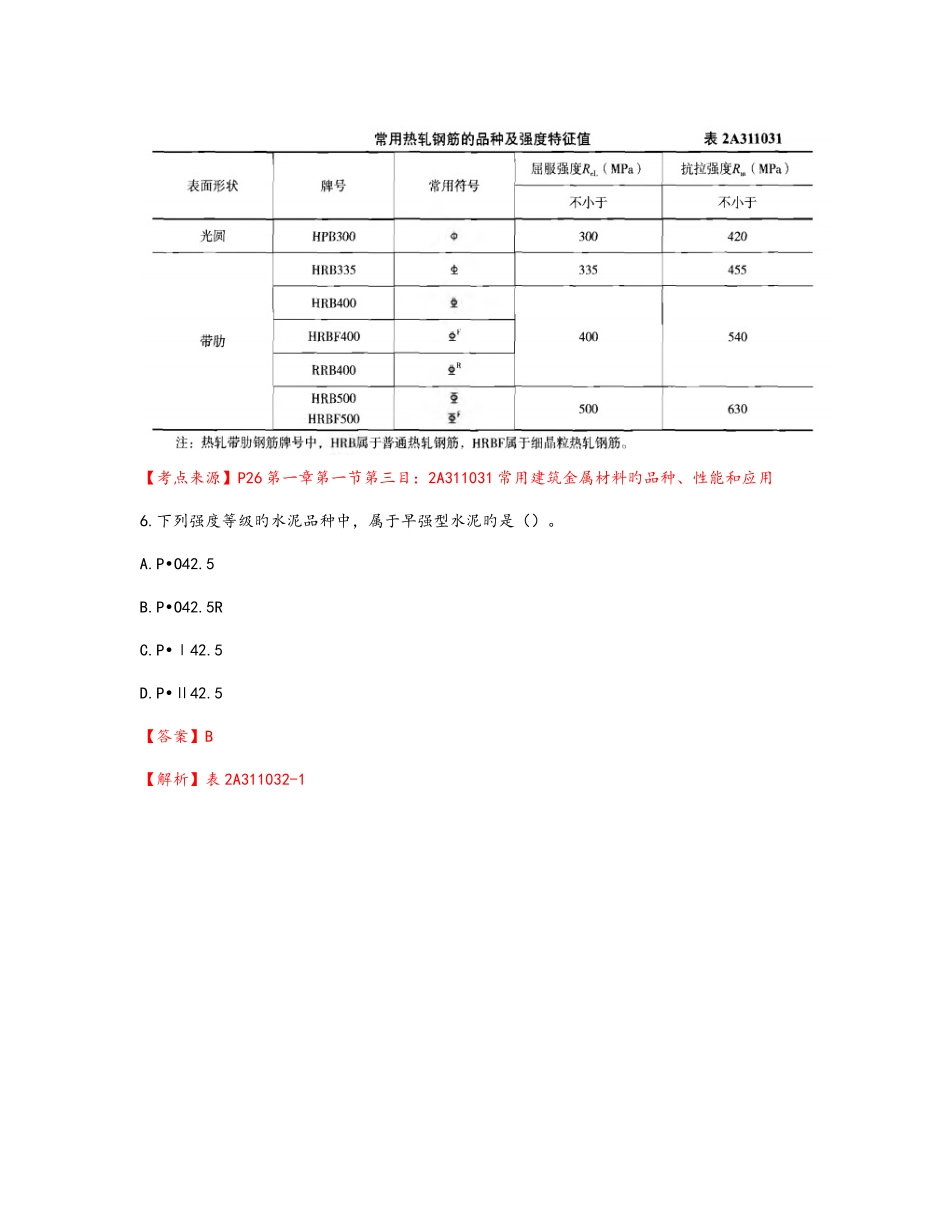 2025年二建建筑实务考试真题和答案终版_第3页