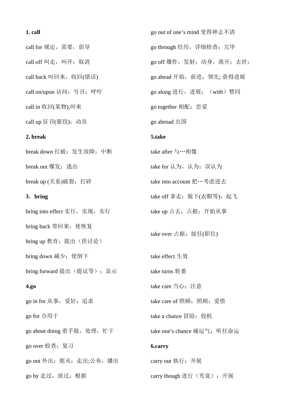 2025年专升本高频词汇固定搭配_第2页