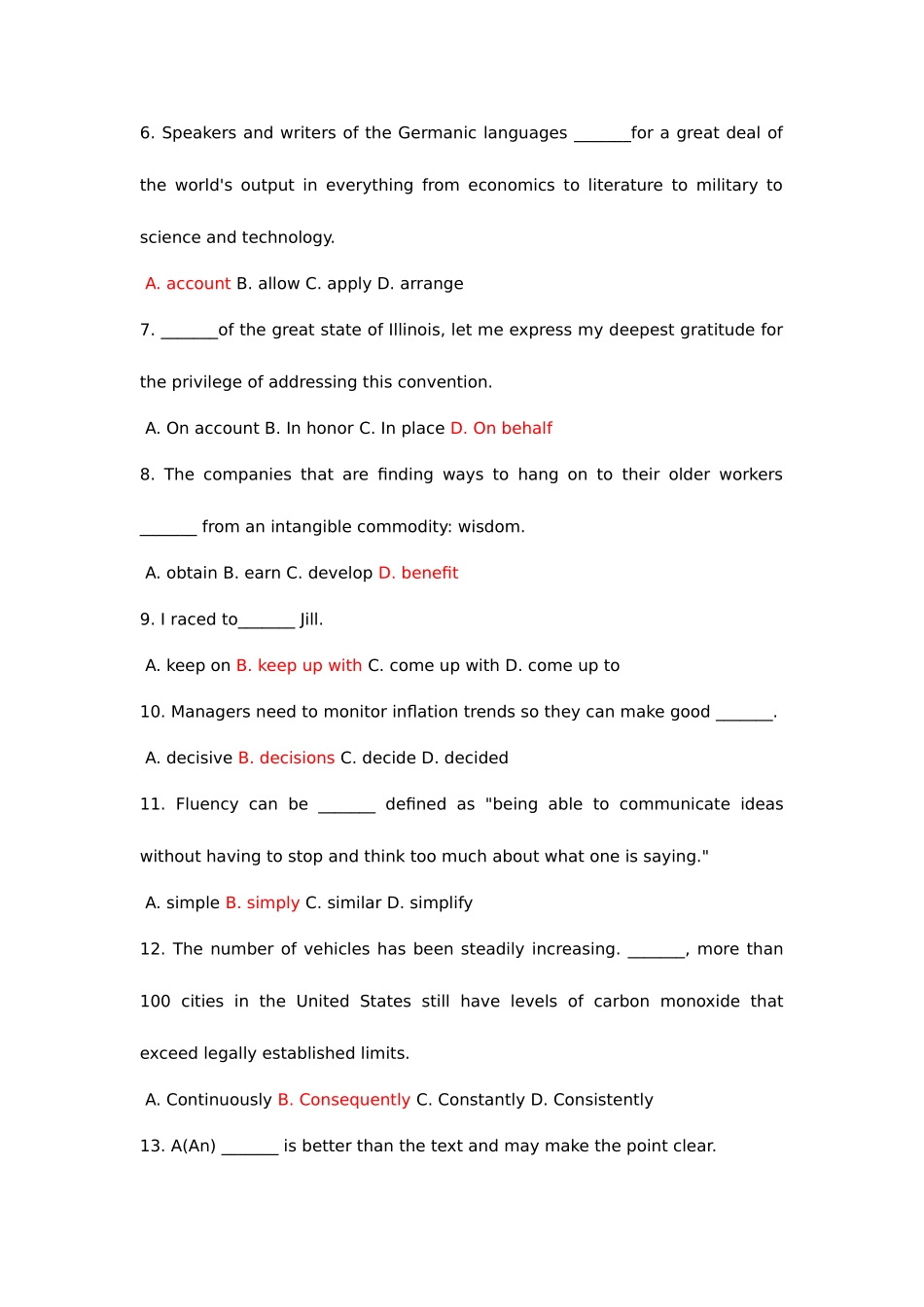 2025年中石油职称英语考试真题及答案_第2页