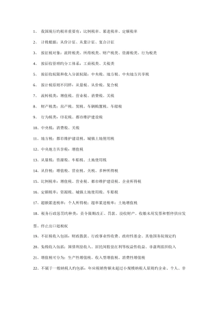 2025年会计从业资格证财经法规与必背多选题道