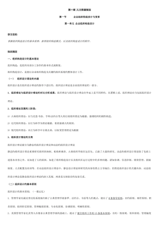 2025年企业人力资源管理师二级背书要点整理归纳
