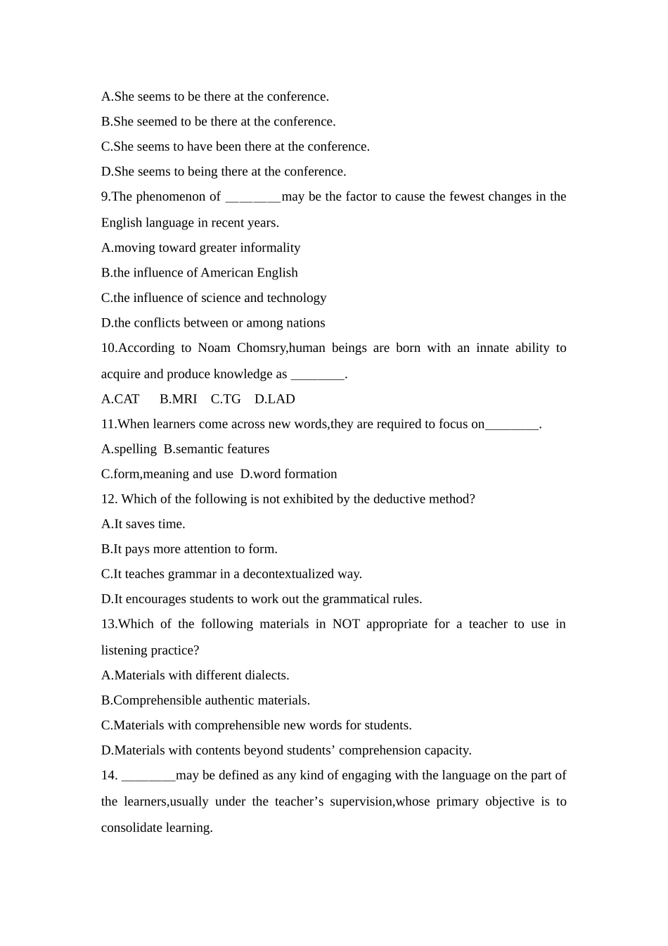 2025年上半年教师资格考试英语学科知识与教学能力试题高级中学_第2页