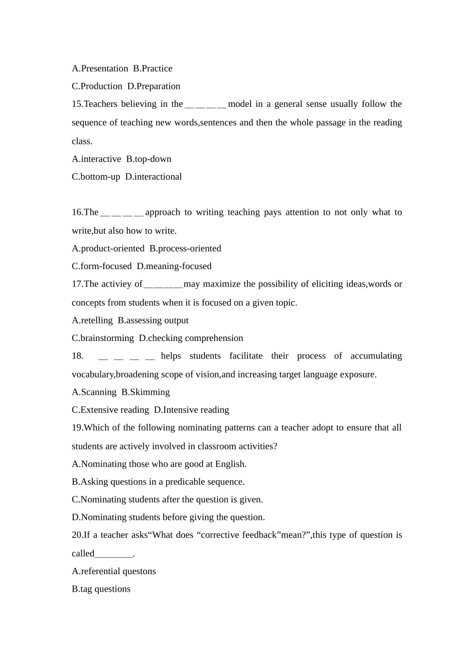 2025年上半年教师资格考试英语学科知识与教学能力试题高级中学_第3页