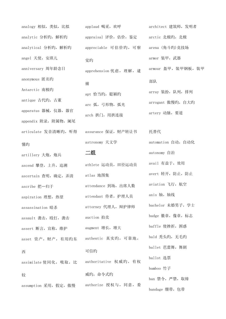 2025年六级词汇_第2页