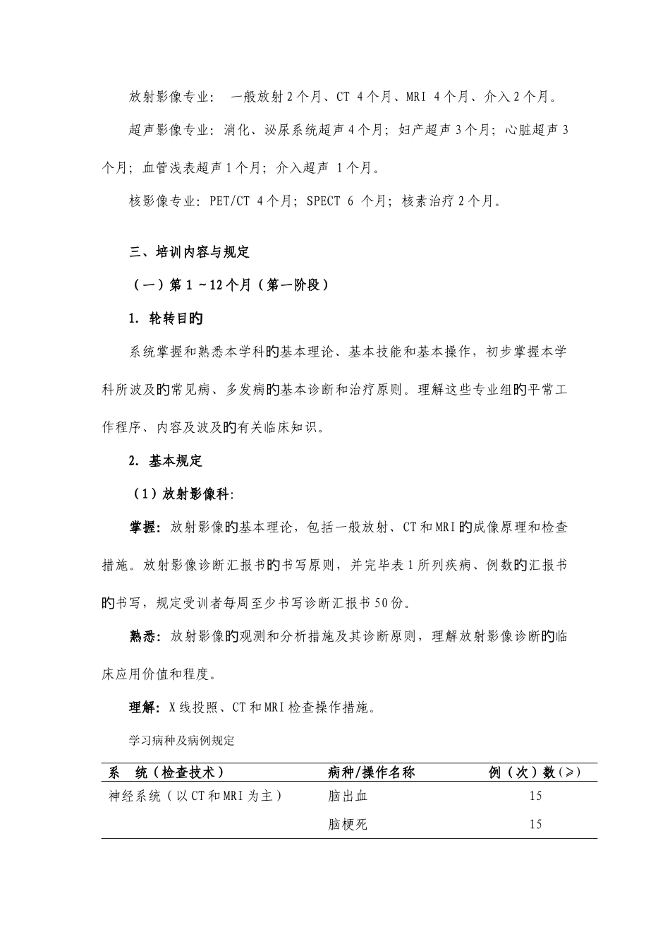 2025年医学影像科住院医师培训细则_第3页