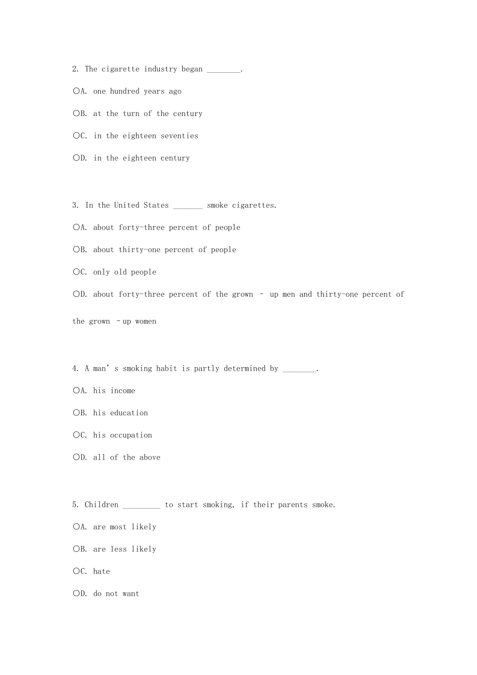 2025年全国职称英语等级考试样题卫生类_第3页
