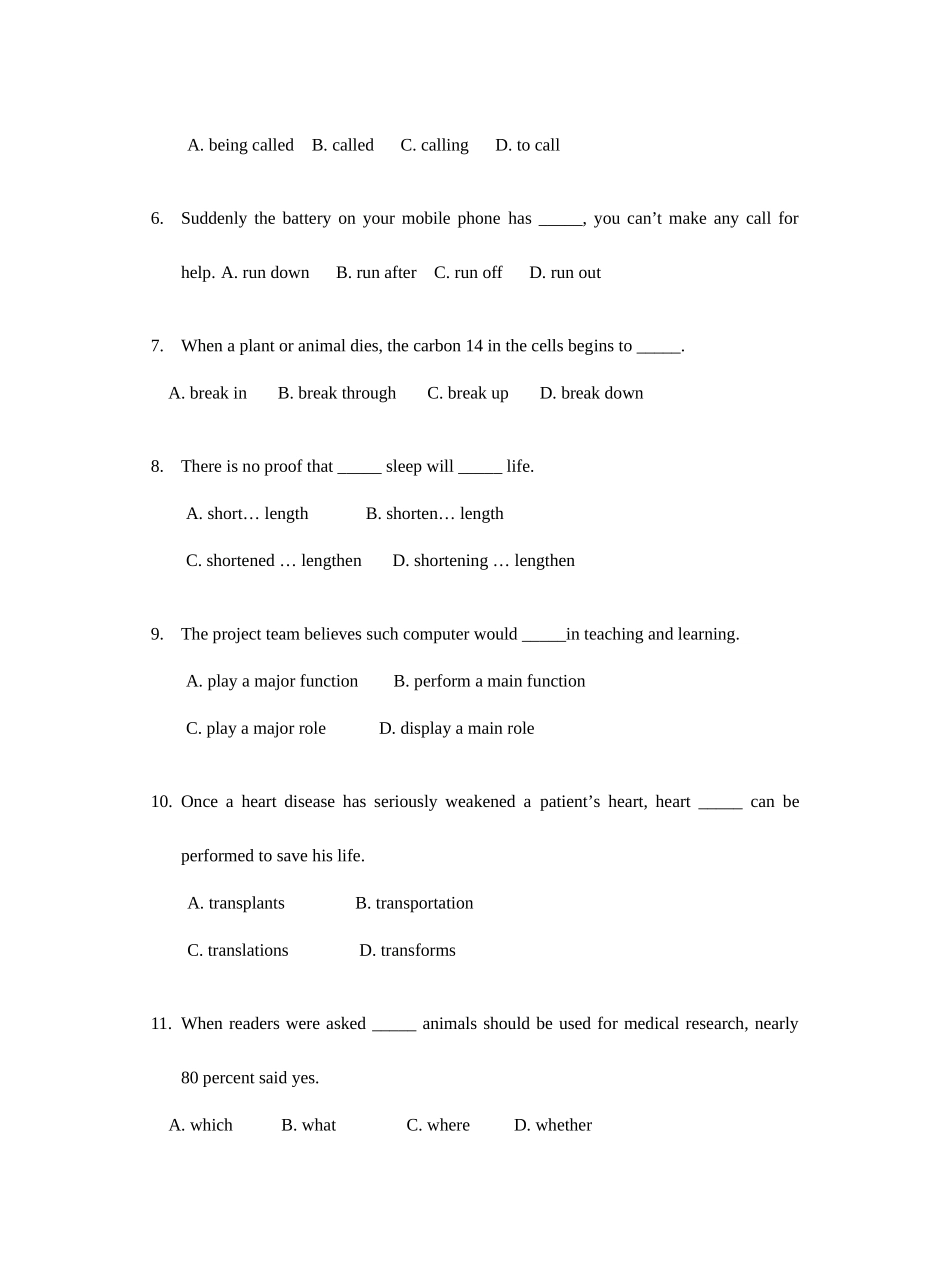 2025年初中学生科普英语竞赛模拟题_第2页