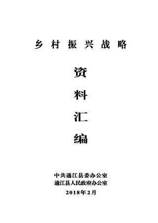 2025年乡村振兴战略资料汇编