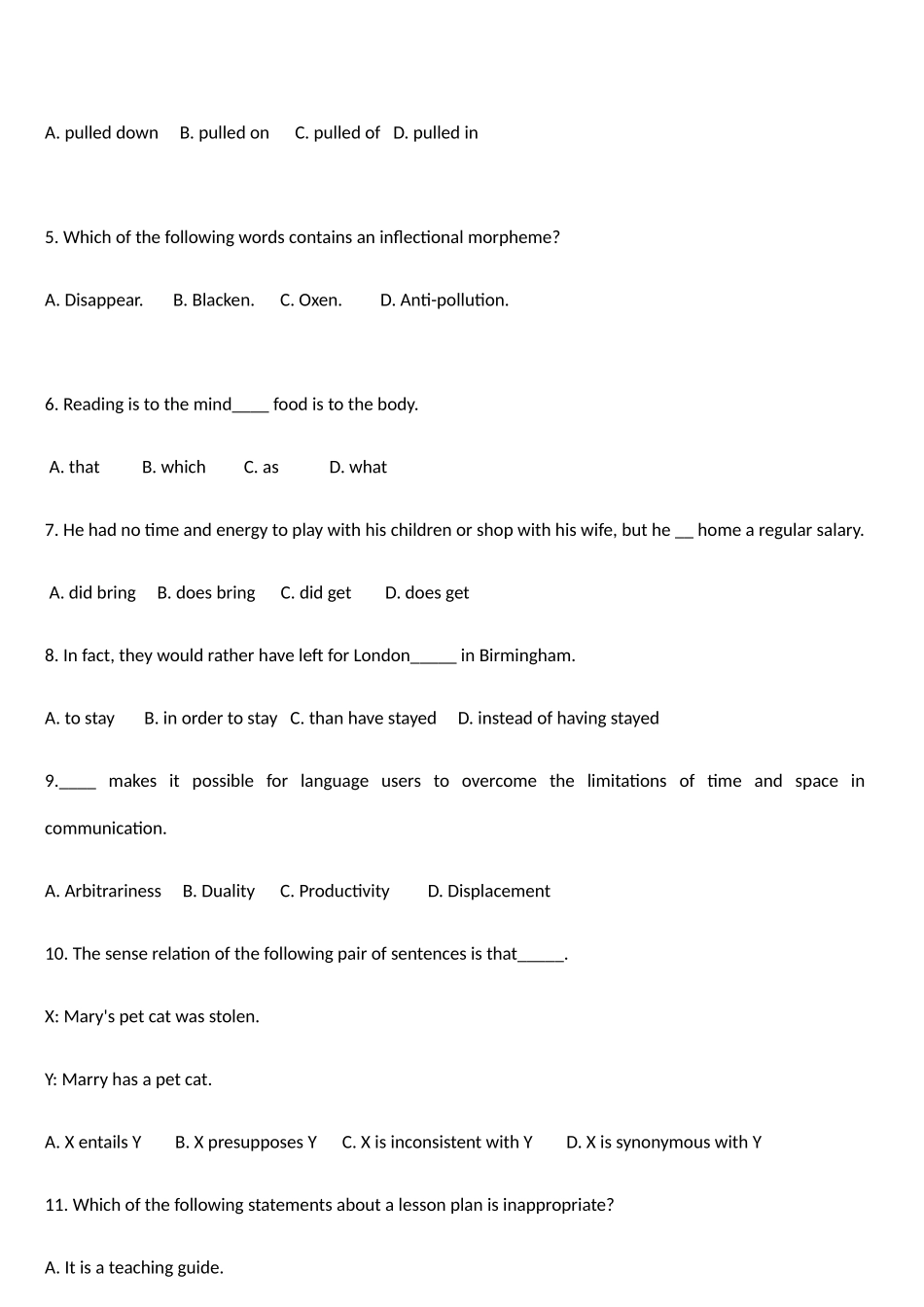 2025年下半年教师资格证考试高中英语真题及答案_第2页