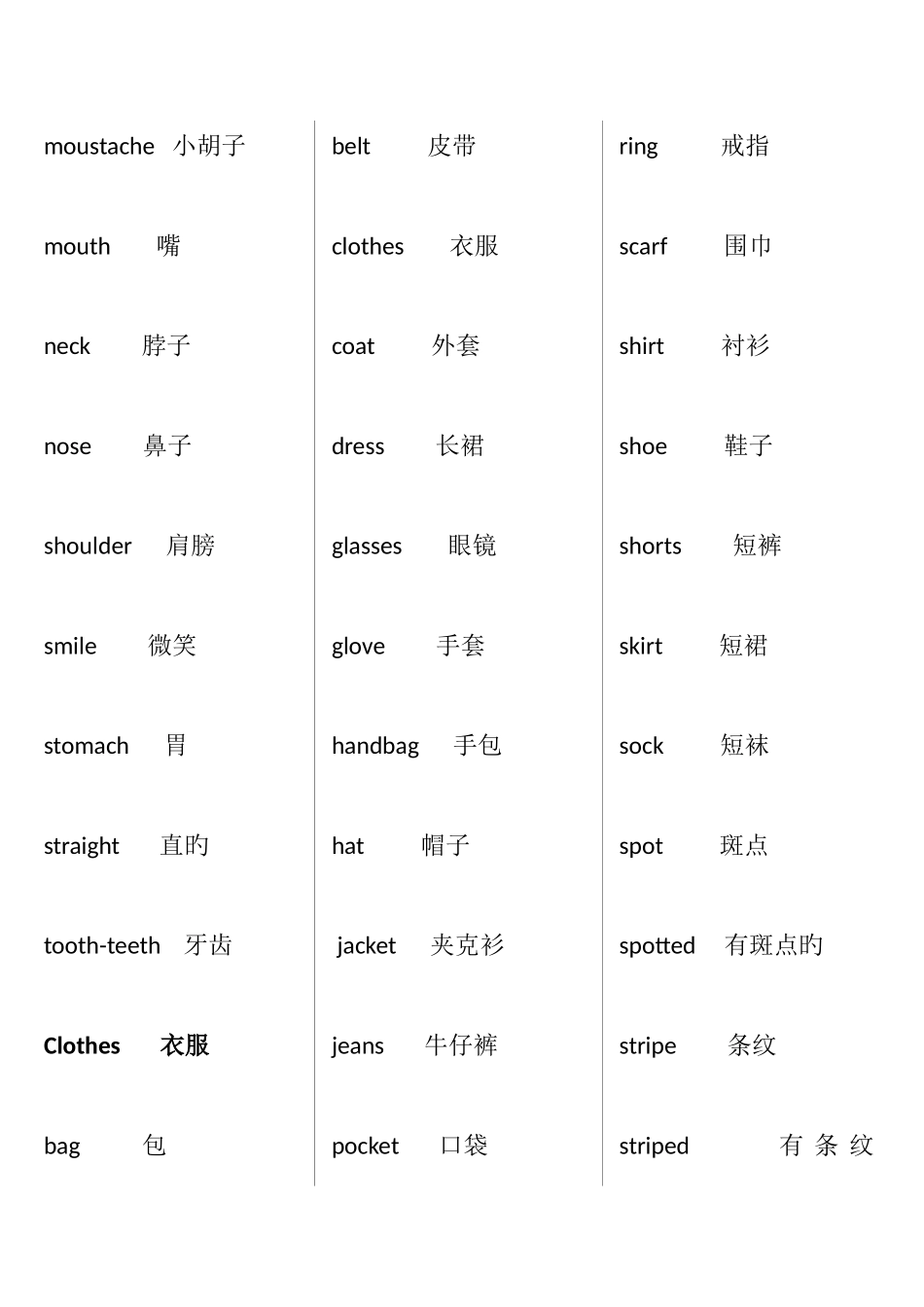 2025年剑桥少儿英语等级考试三级词汇第二版排版后_第3页